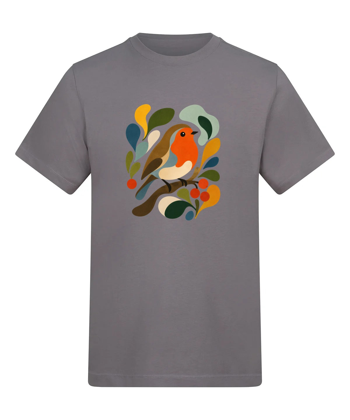 Hedgerow Harmony Adult Unisex T-shirt - Freeform Fauna Range Dusty Lilac colour variant image
