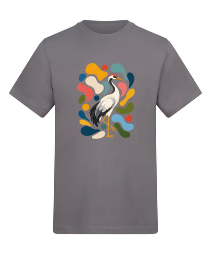 Stillness and Grace Adult Unisex T-shirt - Freeform Fauna Range Dusty Lilac colour variant image