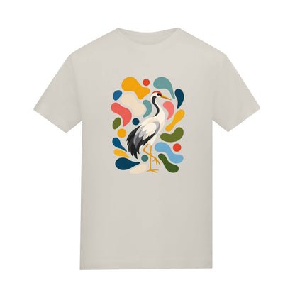 Stillness and Grace Adult Unisex T-shirt - Freeform Fauna Range Natural Stone colour variant image