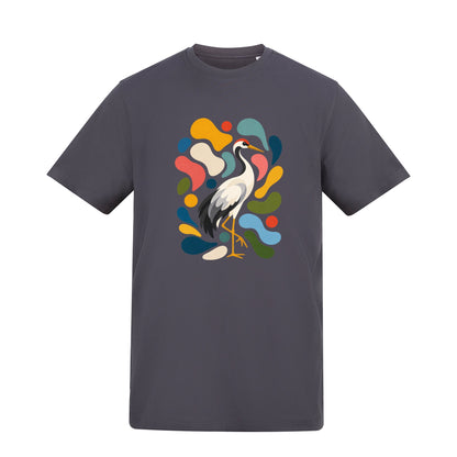Stillness and Grace Adult Unisex T-shirt - Freeform Fauna Range Solid Charcoal colour variant image