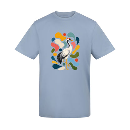 Stillness and Grace Adult Unisex T-shirt - Freeform Fauna Range Sky Blue colour variant image