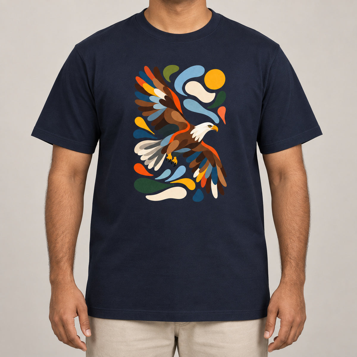 Skybound Spirit Adult Unisex T-shirt - Freeform Fauna Range lead image