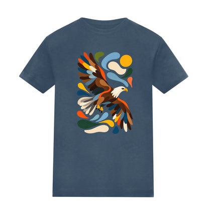 Skybound Spirit Adult Unisex T-shirt - Freeform Fauna Range Airforce Blue colour variant image