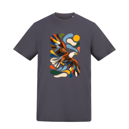 Skybound Spirit Adult Unisex T-shirt - Freeform Fauna Range Solid Charcoal colour variant image