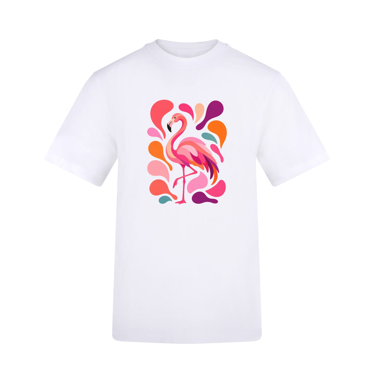 Blush in Motion Adult Unisex T-shirt - Freeform Fauna Range Arctic White colour variant image