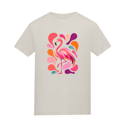 Blush in Motion Adult Unisex T-shirt - Freeform Fauna Range Natural Stone colour variant image