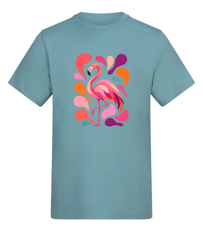 Blush in Motion Adult Unisex T-shirt - Freeform Fauna Range Seafoam colour variant image