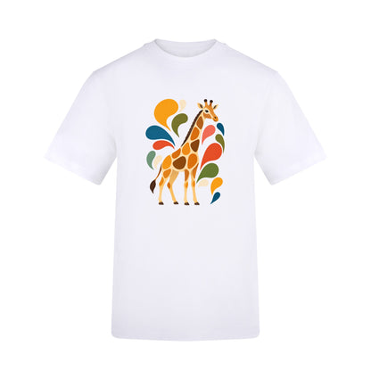 Sunlit Safari Adult Unisex T-shirt - Freeform Fauna Range Arctic White colour variant image