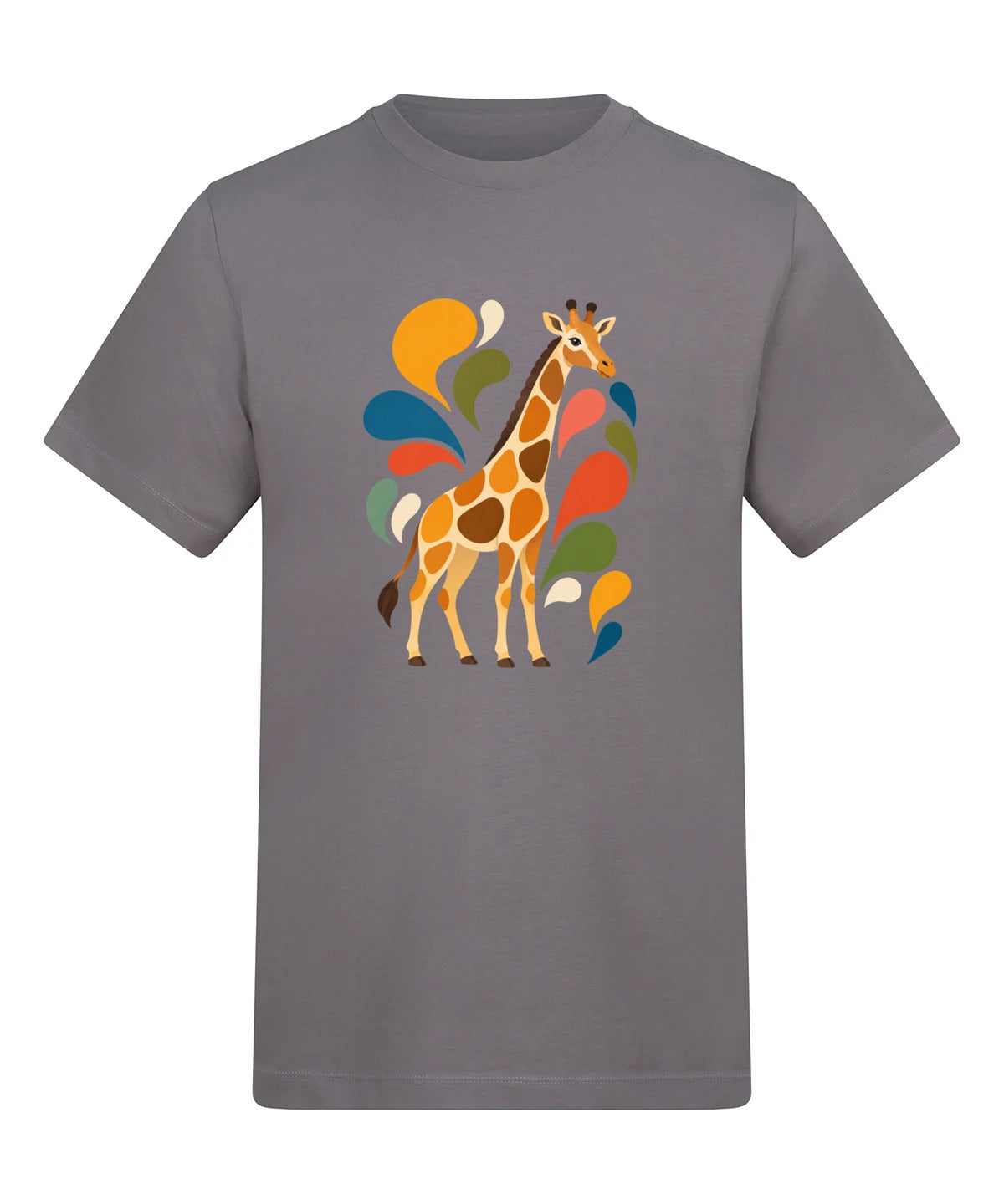 Sunlit Safari Adult Unisex T-shirt - Freeform Fauna Range Dusty Lilac colour variant image