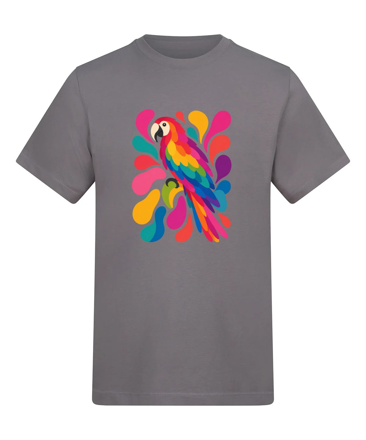 Tropical Burst Adult Unisex T-shirt - Freeform Fauna Range Dusty Lilac colour variant image