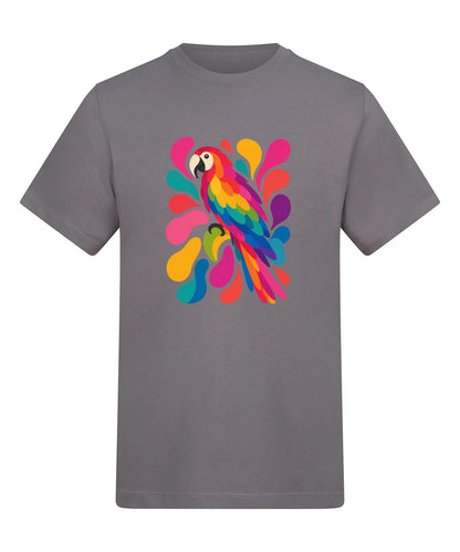Tropical Burst Adult Unisex T-shirt - Freeform Fauna Range Dusty Lilac colour variant image