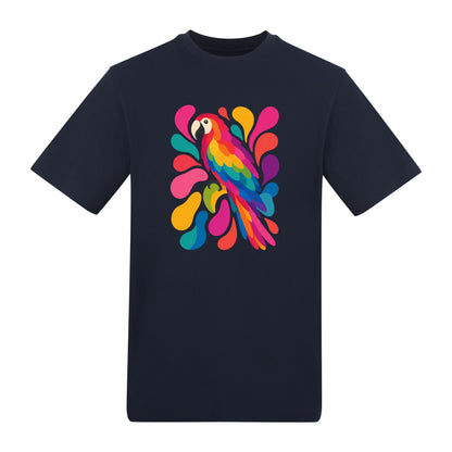 Tropical Burst Adult Unisex T-shirt - Freeform Fauna Range French Navy colour variant image
