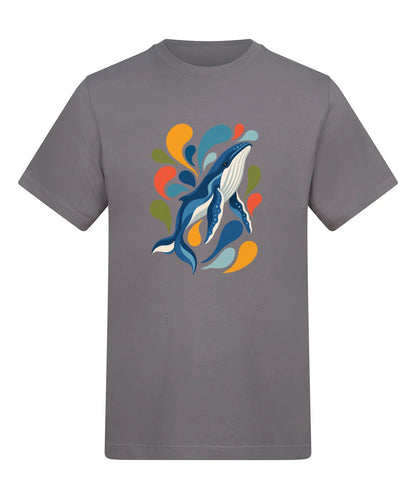 Ocean Song Adult Unisex T-shirt - Freeform Fauna Range Dusty Lilac colour variant image