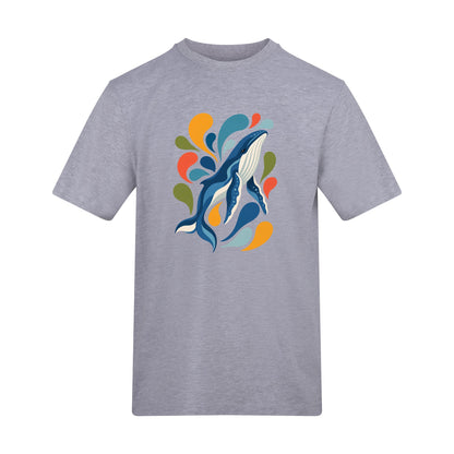 Ocean Song Adult Unisex T-shirt - Freeform Fauna Range Heather Grey colour variant image
