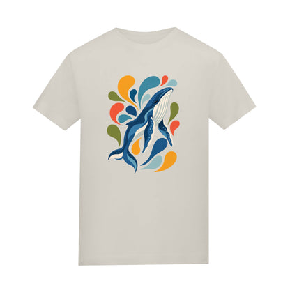 Ocean Song Adult Unisex T-shirt - Freeform Fauna Range Natural Stone colour variant image