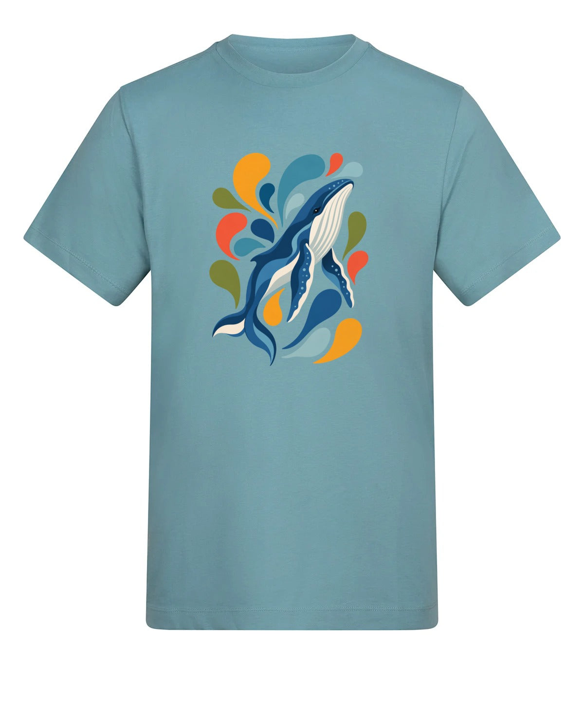 Ocean Song Adult Unisex T-shirt - Freeform Fauna Range Seafoam colour variant image