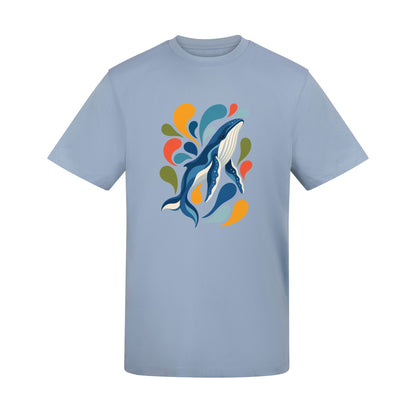 Ocean Song Adult Unisex T-shirt - Freeform Fauna Range Sky Blue colour variant image