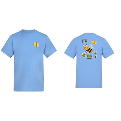 Bee Curious Adult Unisex T-shirt - Badges of the Wild