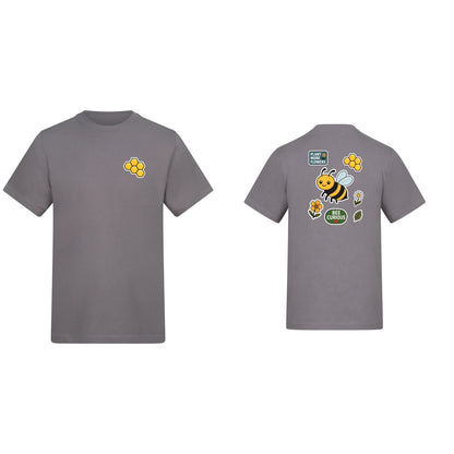 Bee Curious Adult Unisex T-shirt - Badges of the Wild