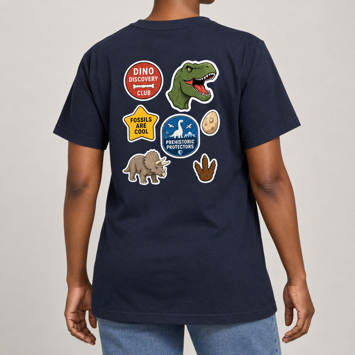 Dino Discovery Club Adult Unisex T-shirt - Badges of the Wild lead image