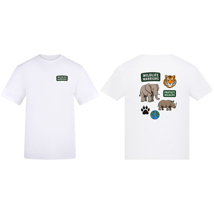 Wildlife Warriors Adult Unisex T-shirt - Badges of the Wild