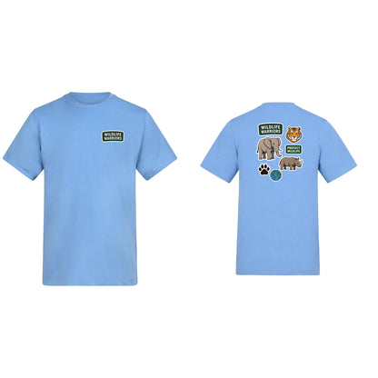 Wildlife Warriors Adult Unisex T-shirt - Badges of the Wild