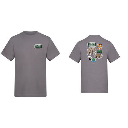Wildlife Warriors Adult Unisex T-shirt - Badges of the Wild