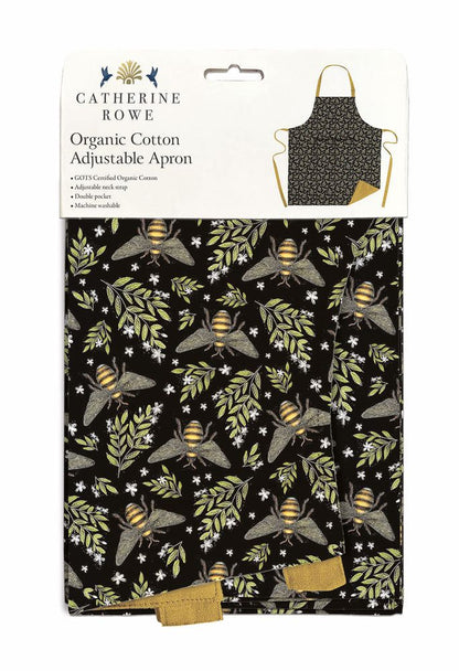 Honey Bee Organic Cotton Apron by Catherine Rowe