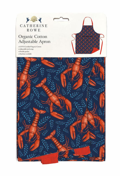Lobsters Organic Cotton Apron by Catherine Rowe