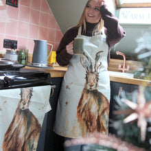 The Meadow Hare Organic Cotton Apron by Meg Hawkins