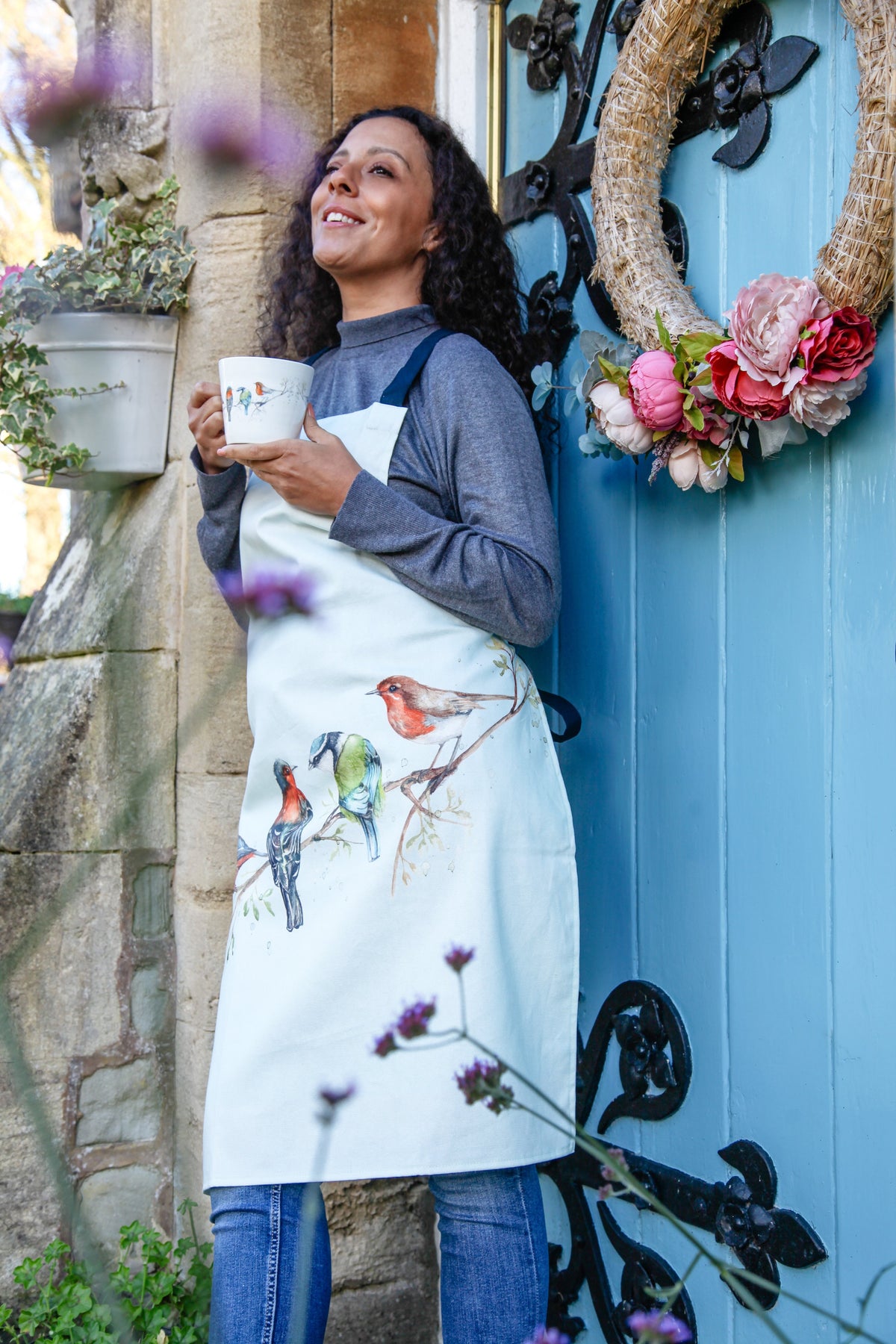 The Lookout British Birds Organic Cotton Apron by Meg Hawkins