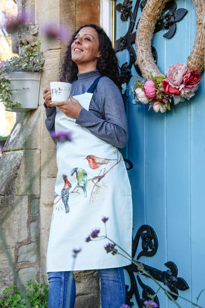 The Lookout British Birds Organic Cotton Apron by Meg Hawkins
