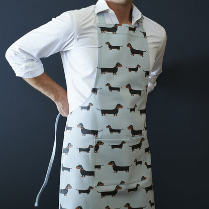 Dachshund Organic Canvas Apron from Sweet William Designs