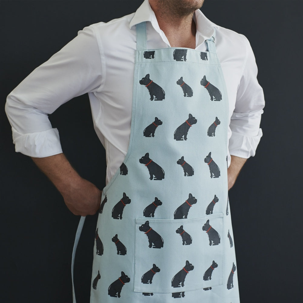 French Bulldog Organic Canvas Apron from Sweet William Designs