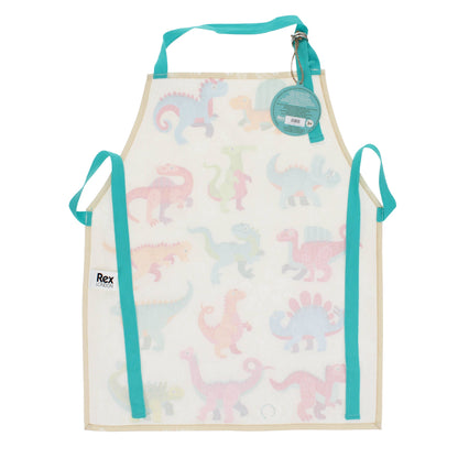 Baby Dinos Kids' Wipeable Cotton Apron from Rex London