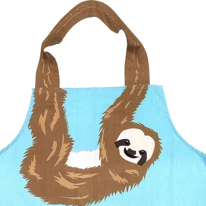 Sloth Cotton Apron from Shared Earth