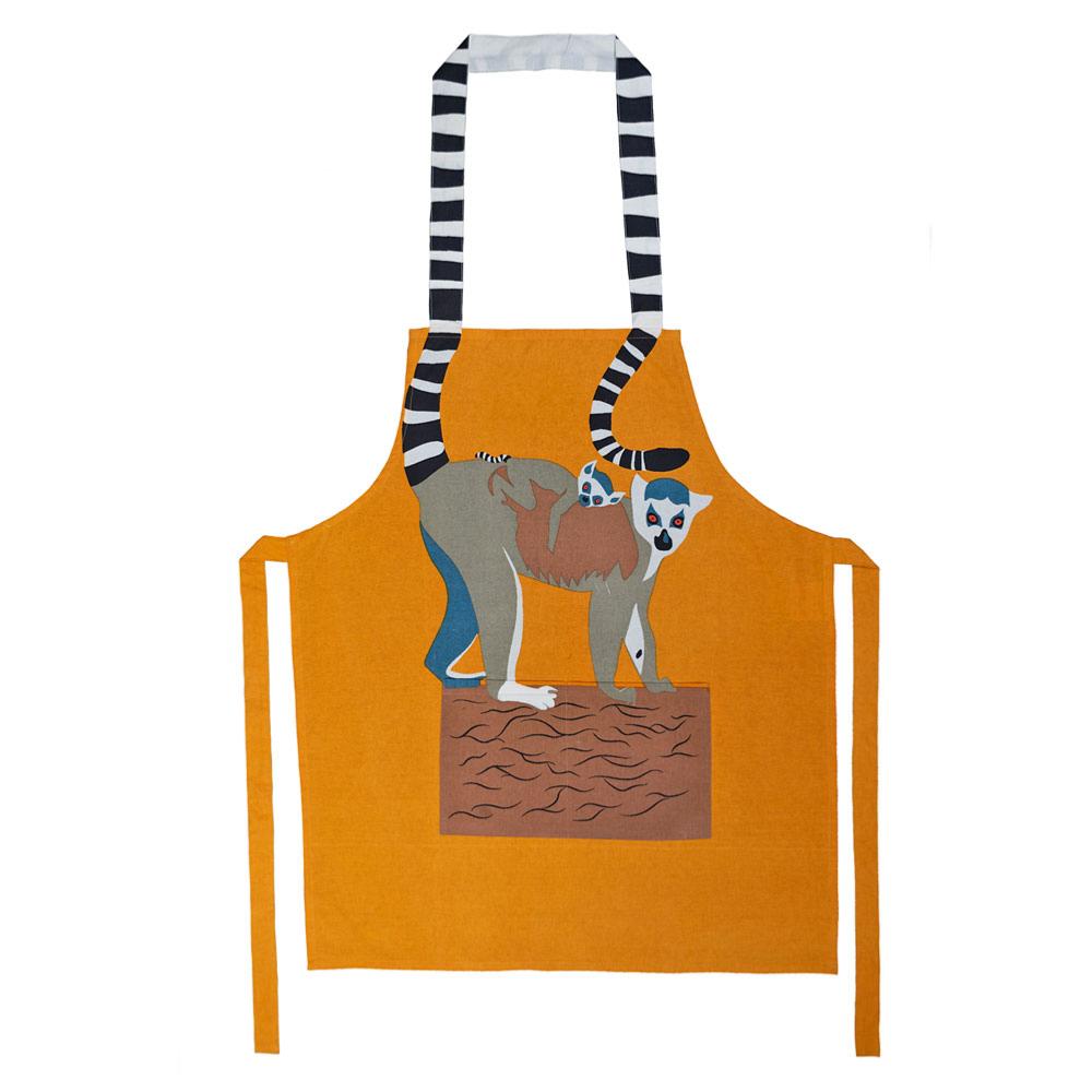 Ring-Tailed Lemur Cotton Apron from Shared Earth