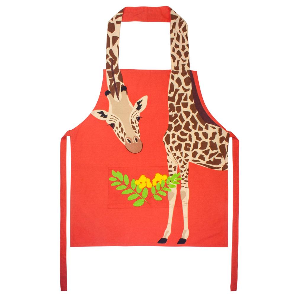 Giraffe Cotton Apron from Shared Earth