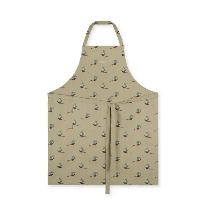Pheasant Cotton Apron by Sophie Allport