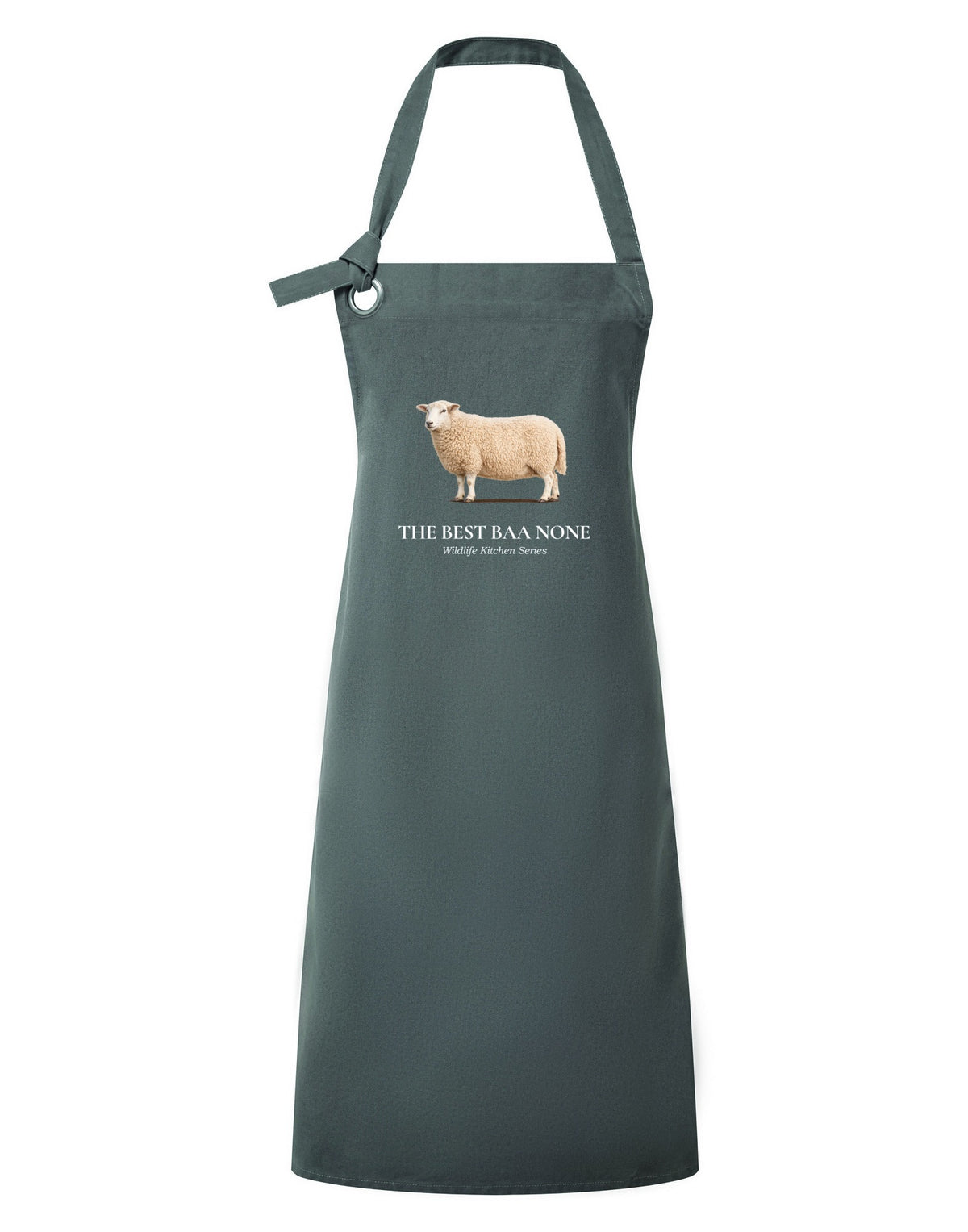 The Best Baa None Adult Apron - Wildlife Kitchen Series Slate Board colour variant image