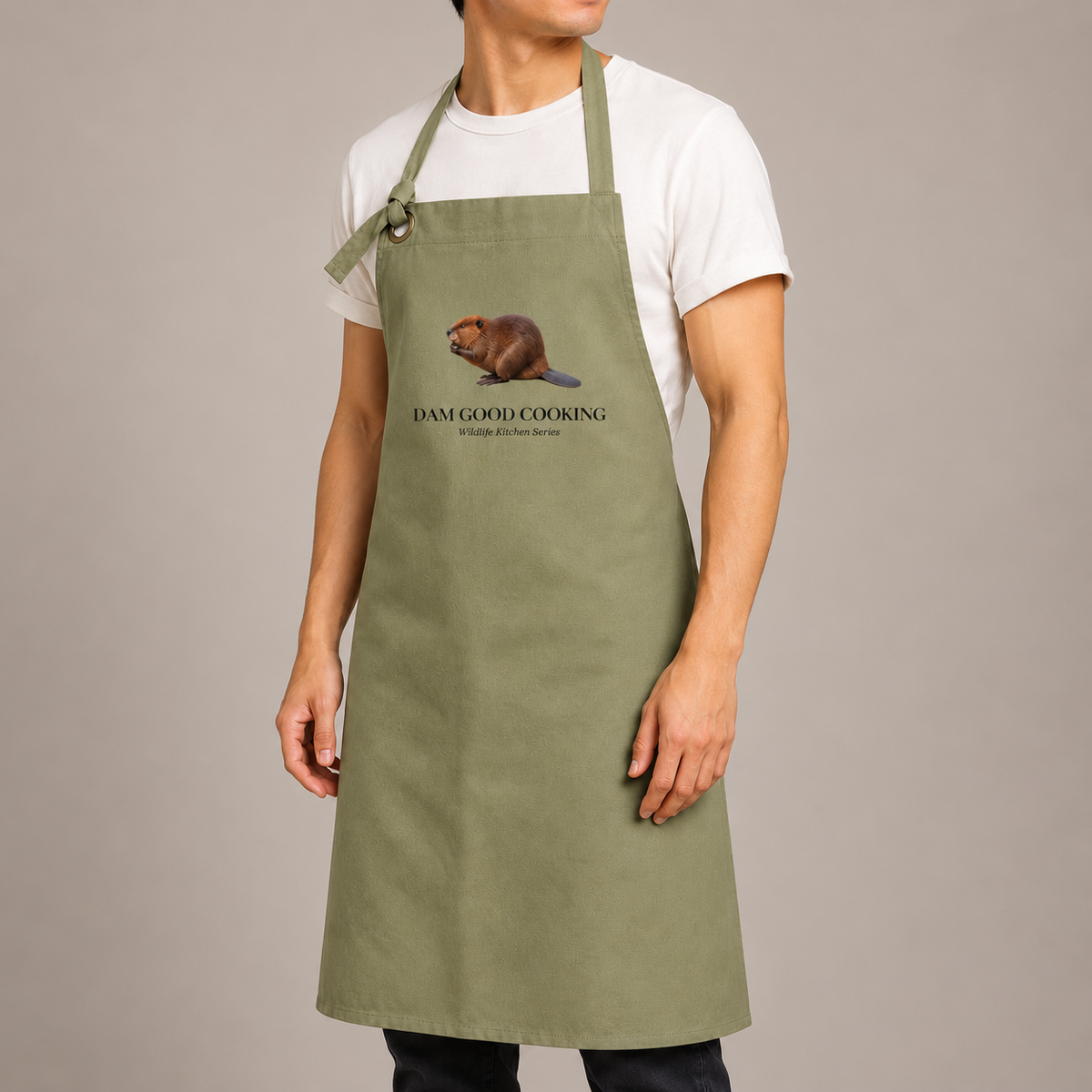 Dam Good Cooking Adult Apron - Wildlife Kitchen Series lead image