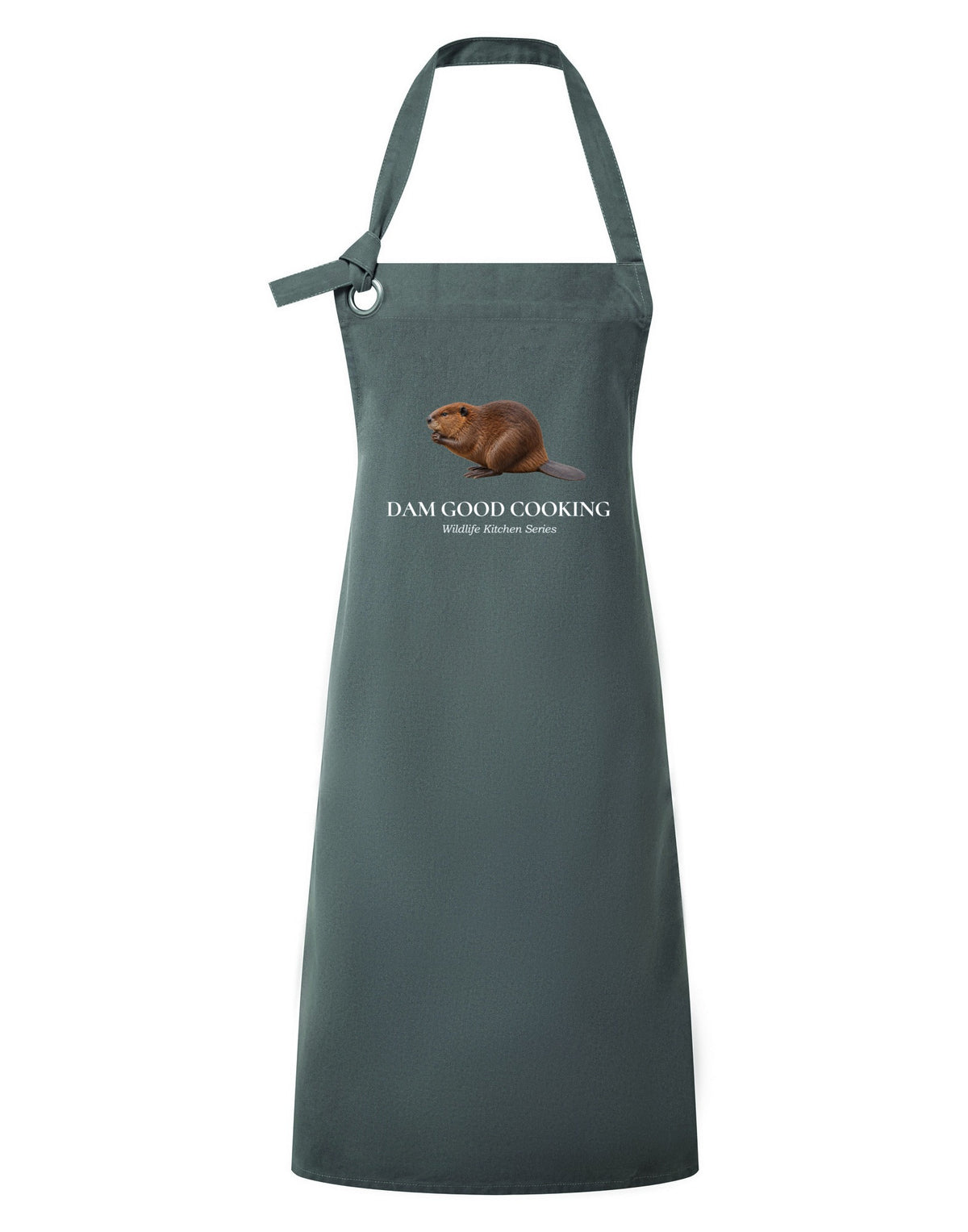 Dam Good Cooking Adult Apron - Wildlife Kitchen Series Slate Board colour variant image