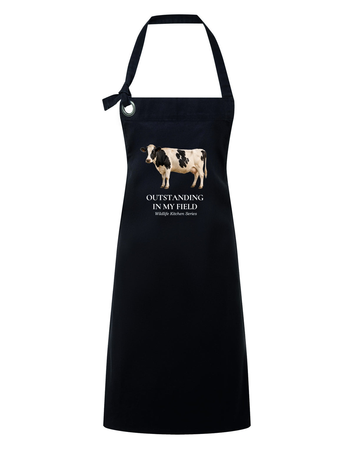 Outstanding in My Field Adult Apron - Wildlife Kitchen Series Liquorice colour variant image