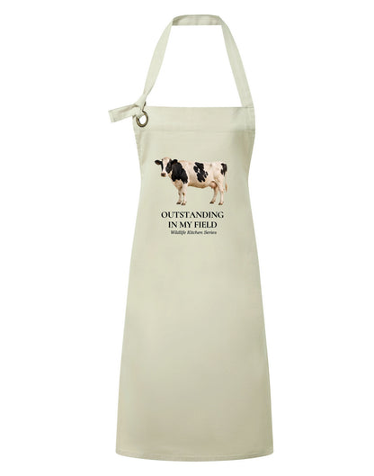 Outstanding in My Field Adult Apron - Wildlife Kitchen Series Vanilla colour variant image