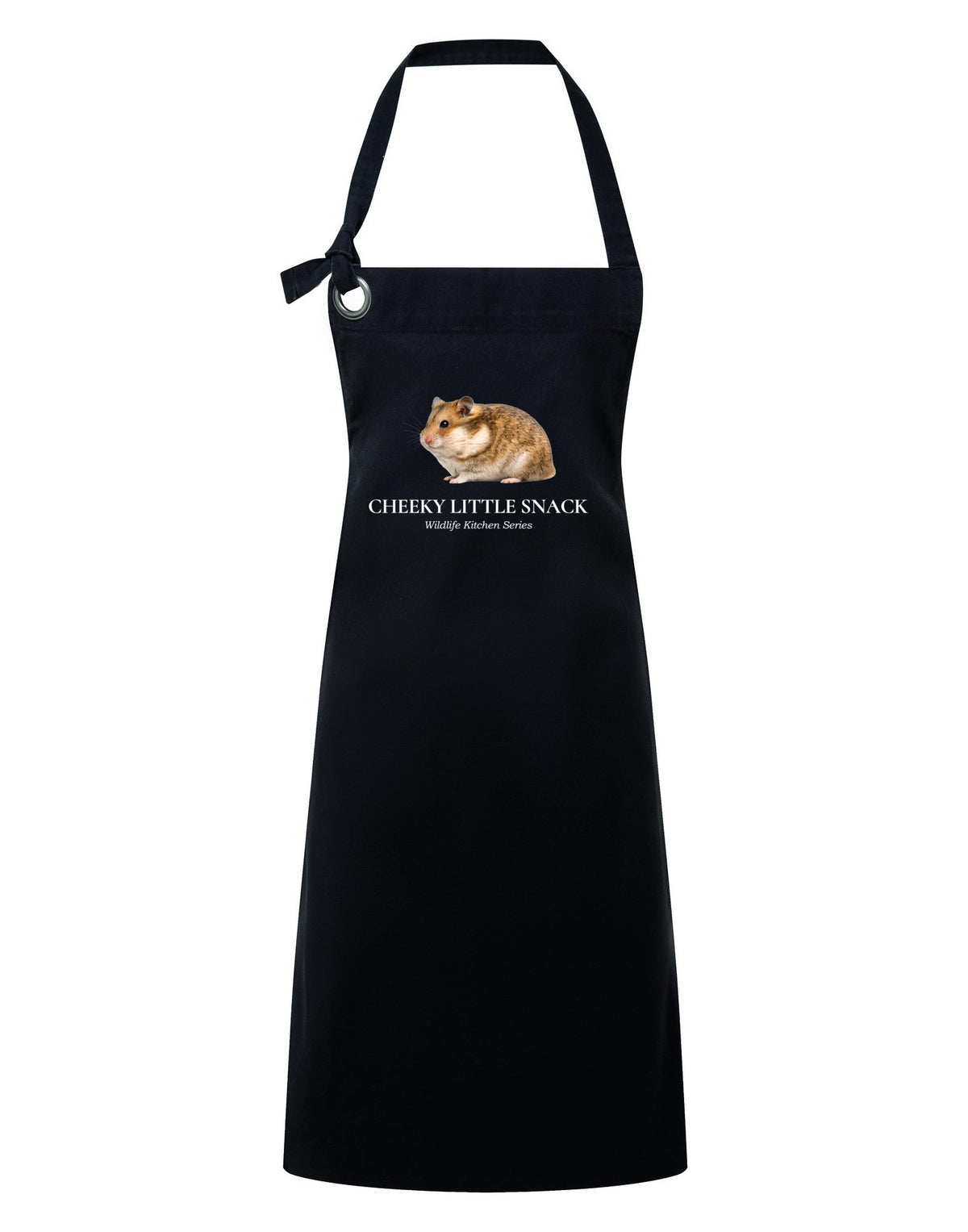 Cheeky Little Snack Adult Apron - Wildlife Kitchen Series Liquorice colour variant image