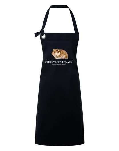 Cheeky Little Snack Adult Apron - Wildlife Kitchen Series Liquorice colour variant image