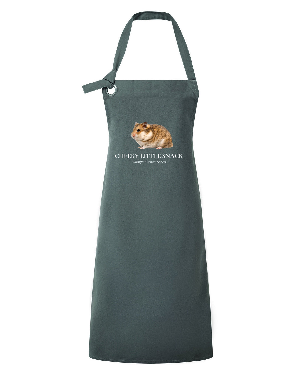 Cheeky Little Snack Adult Apron - Wildlife Kitchen Series Slate Board colour variant image
