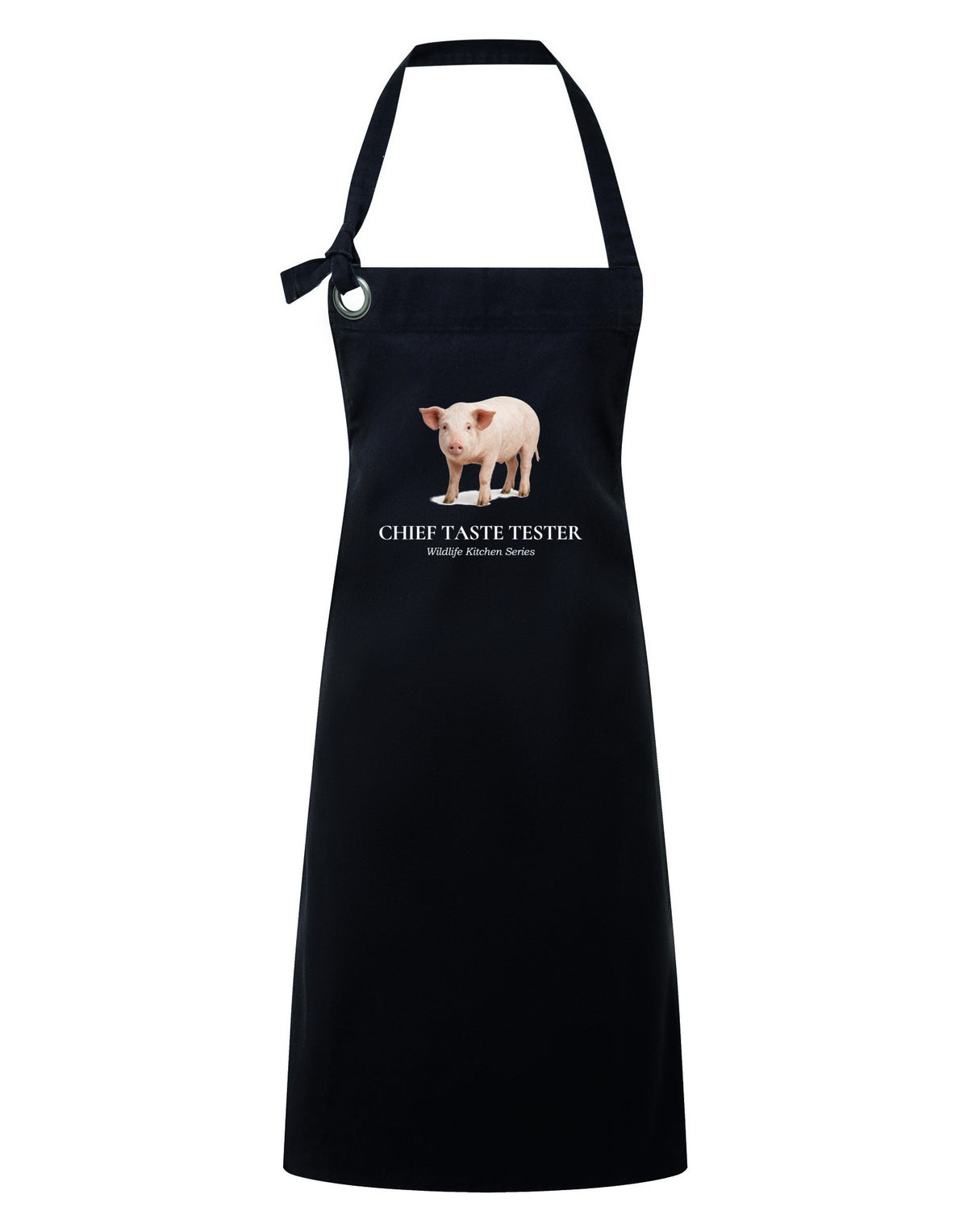 Chief Taste Tester Adult Apron - Wildlife Kitchen Series Liquorice colour variant image