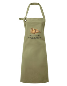 That Gets My Seal of Approval Adult Apron - Wildlife Kitchen Series Caramel colour variant image
