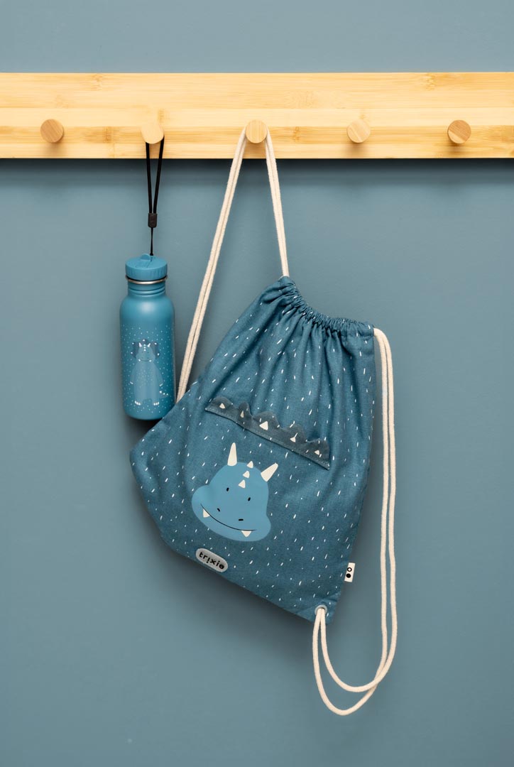 Mr Triceratops Kids' Drawstring Bag from Trixie